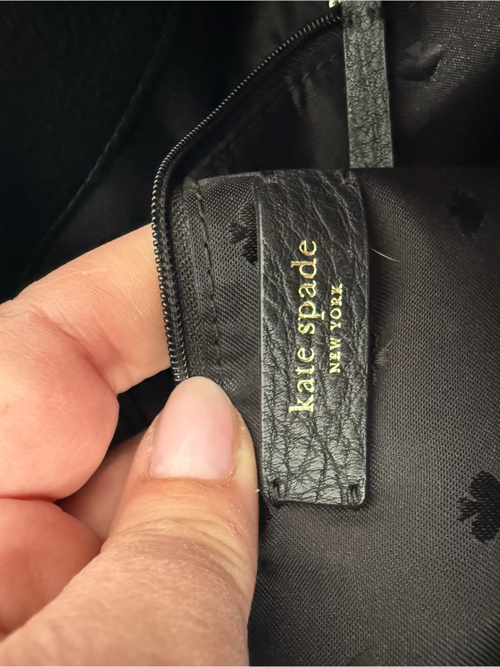 kate spade Black Pebbled Leather Tote - Picture 6 of 16